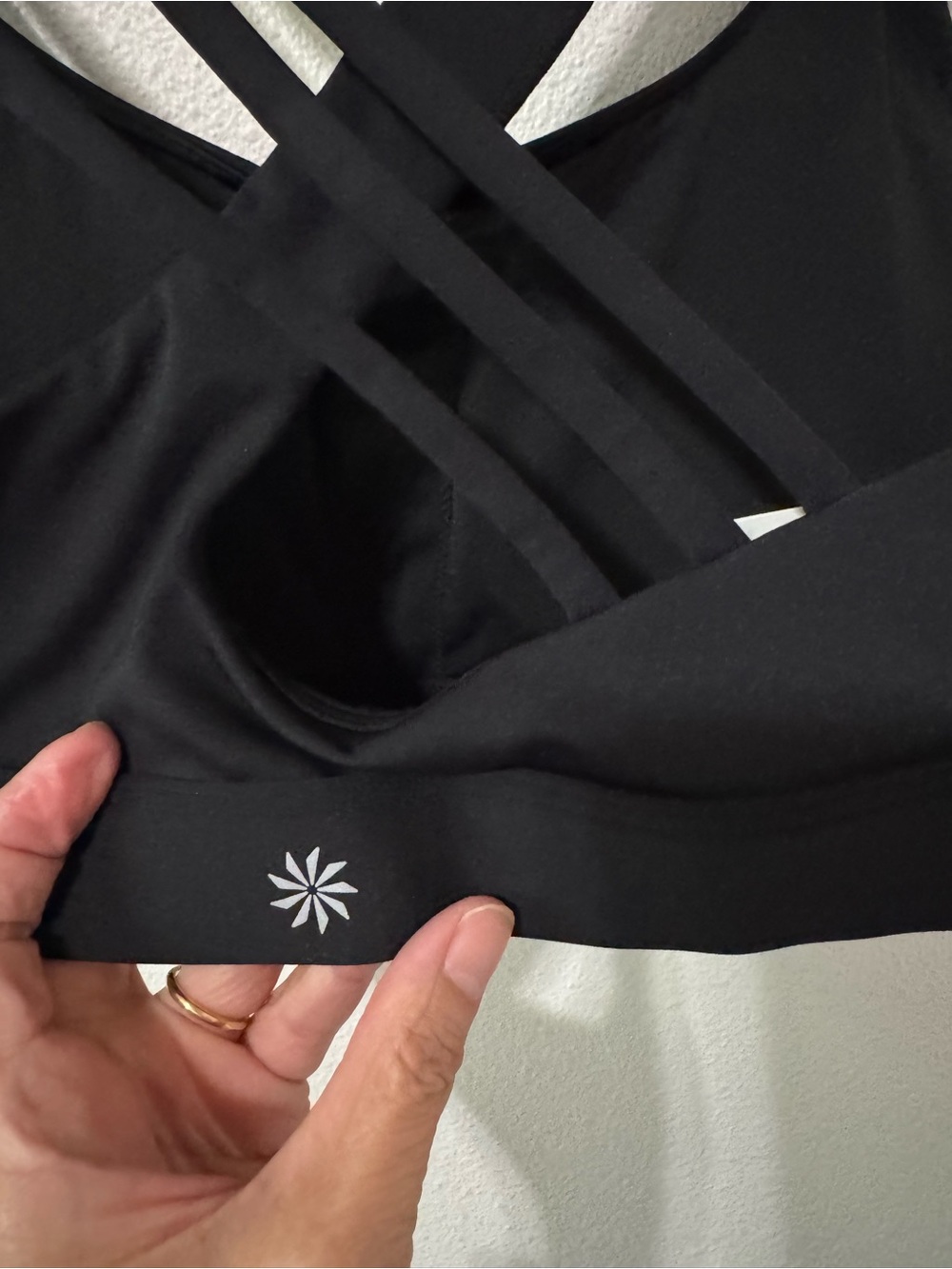 Athleta Train Free Sports Bra A-C Black Padded Workout Gym 2025-Medium - Picture 6 of 8